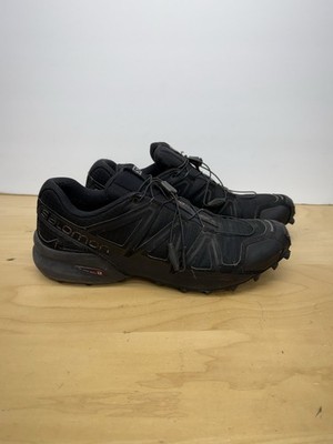 Size 11.5 - Salomon Speedcross 4 Trail Running Shoes Men Black Sneakers 392398 $_57.JPG?set_id=880000500F main image 4