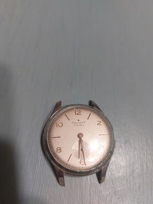 THUSYT SWISS MADE STAINLESS STEEL 17 JEWELS MANUAL WINDING WRISTWATCH