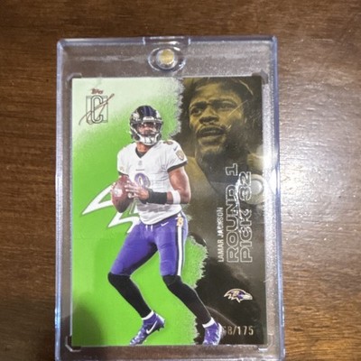 Topps 2025 Signature Class Lamar Jackson #168/175 Ravens Round 1 Pick 32