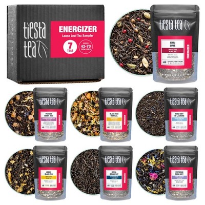 Tiesta Tea  Black Sampler Dry Flight Set, Loose Leaf, High Caffeine, Makes Ho...
