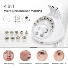 4 in 1 Diamond Microdermabrasion Machine Blackhead Removal Skin Rejuvenation Spa