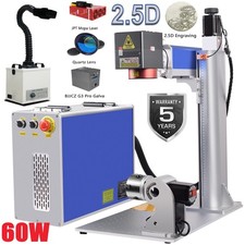 2.5D 60W JPT Mopa Fiber Laser Marking Machine Metal Deep Relief Engraver Marker