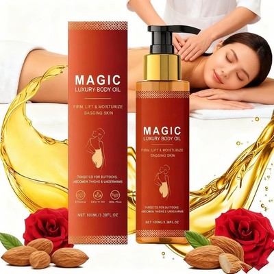 Besque Magic Luxury Body Oil 3.4 oz Firms Tighten & Hydrate Loose Skin Pump**