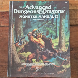 TSR Advanced Dungeons & Dragons Monster Manual II Hardcover AD&D