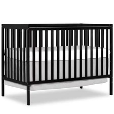 Convertible Crib Synergy Black 5-in-1, Wood