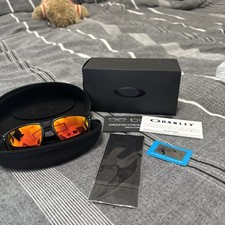 Oakley Holbrook Polarized Sunglasses 0091-02 Matte Black/Prizm Ruby