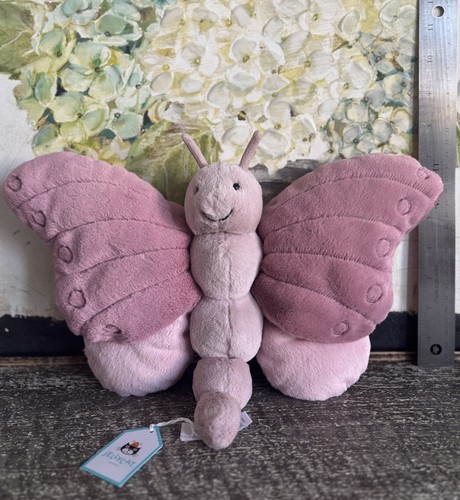 Jellycat BEATRICE Butterfly 🦋 RARE Ultra Soft Pink Plush Insect BNWT  - Picture 2 of 6