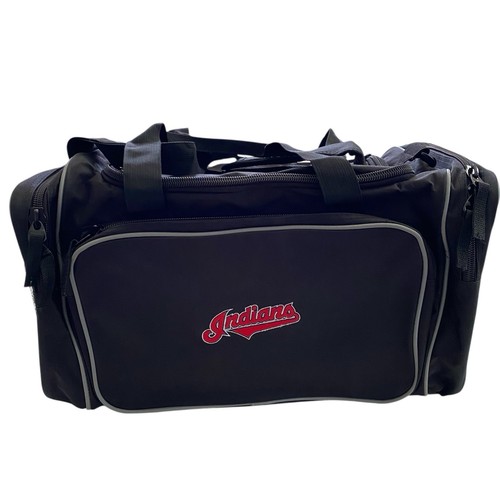 NWOT MLB Insiders Club Life Member Duffle Bag INDIANS Black Embroidered Logo - Picture 2 of 10