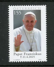 Austria 2025 Pope Francis 2013-2025 Papst Franziskus MNH Catholic Church Vatican