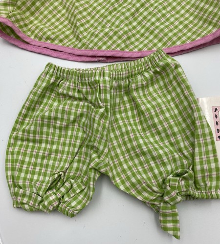American Girl bambola bitty bambino picnic anguria vestito pantaloncini cappello libro - Foto 2 di 16