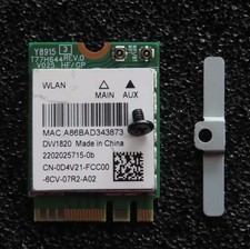 Dell TrueMobile DW1820 Wireless AC 802.11ac  Bluetooth 4.2 Wi-Fi WLAN Card