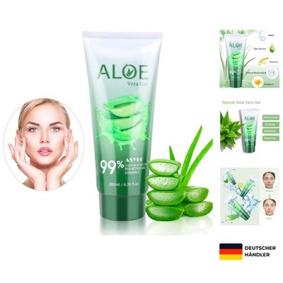 Reines Aloe Vera Gel 200ml Feuchtigkeitscreme für Gesicht und Körper
