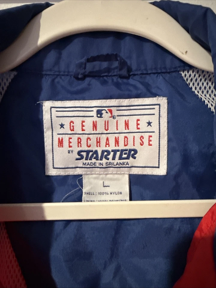 Philadelphia Phillies Jacket Vintage 90’s Starter Coat Rain Windbreaker Men’s L - Image 2 of 4