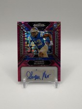 2024 Prizm Draft Picks Grayson Murphy Sensational Signatures Pink Pulsar /15