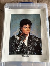 Listing image for Vintage Michael Jackson Who's Bad poster - late 1980's AM productions London