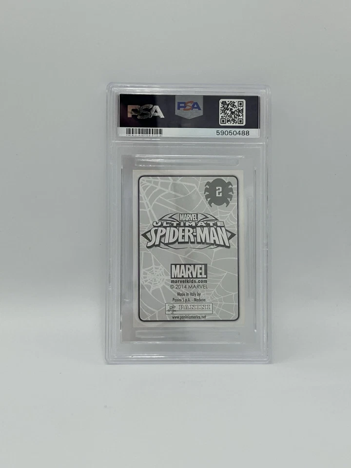 Pegatinas álbum Panini Ultimate Spider-Man 2014 - #2 PSA 9 Foto 2 de 2