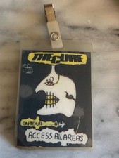 The Cure 1982 1983 Pass Stratifié Accès Toutes Zones Original Tour Backstage Rare