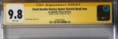 Chad Hardin Harley Quinn Sketch Book #nn CGC 9.8 Signed by Chad Hardin - Bild 2 von 7