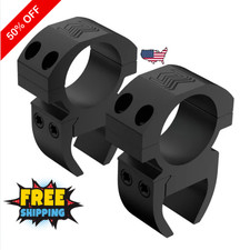 Dovetail 11 Mm / 3/8 Inch Scope Rings V2  High Profile with See-Through Base