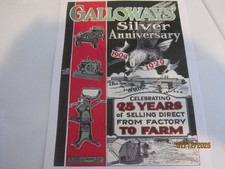 1929 Silver Anniversary William Galloway Gas Engine Catalog Section