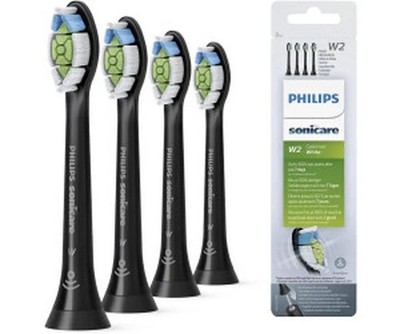 Philips Sonicare W2 Optimal White HX6064/11 Bürstenköpfe Schwarz 4er Original.