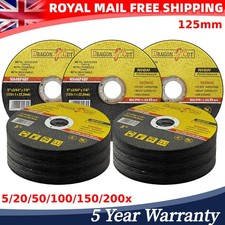 200PCS 125 mm ULTRA THIN 1mm METAL CUTTING BLADE DISC FOR STEEL STAINLESS ANGLE