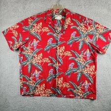 Vtg 80's Magnum PI Paradise Found Hawaiian Shirt 3XL Parrots Tom Selleck USA