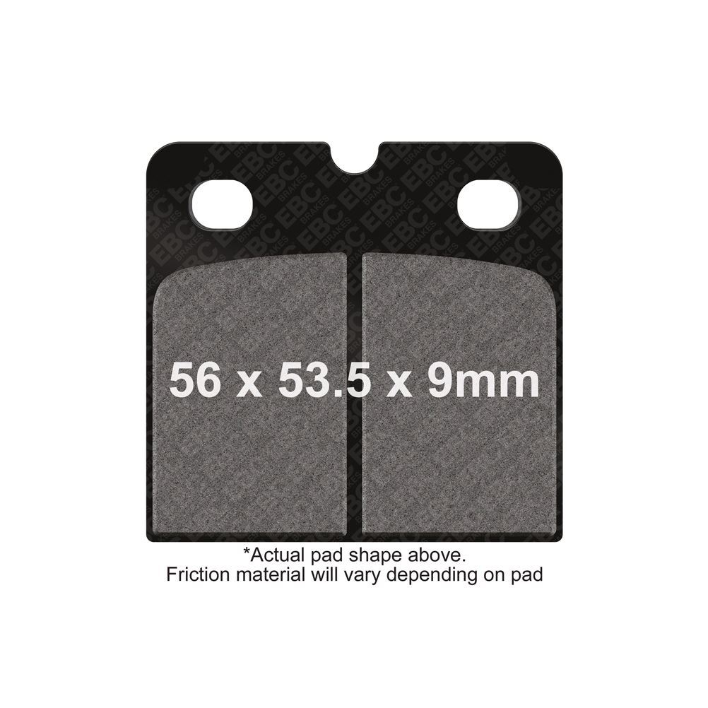 EBC V Brake Pads Rear Left for Moto Guzzi 1000 Le-Mans V KE 10 Spoke Cast 84-93