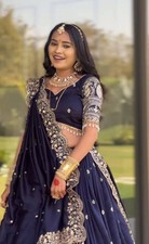 Designer Fox Georgette Lehenga Choli Heavy Thread Embroidery Wedding Party Wear