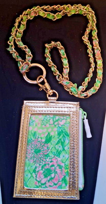Lily Pulitzer Zip ID & Lanyard Card Holder Featured In Blossom Views