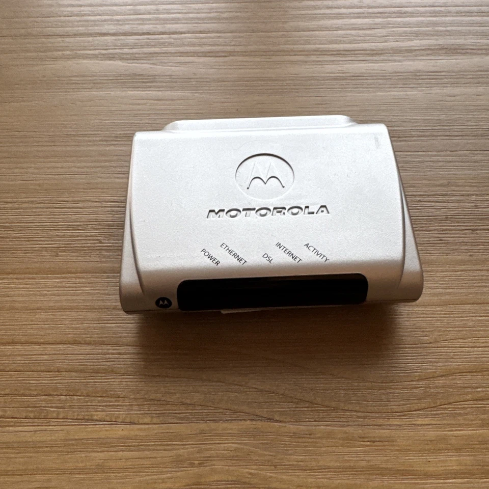 PROBADO Motorola 2210-02-1006 Internet de alta velocidad Módem DSL, Adaptador de fuente de alimentación Foto 3 de 4