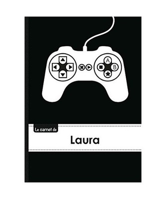 Le carnet de Laura - Lignes, 96p, A5 - Manette jeu vide´o, XXX