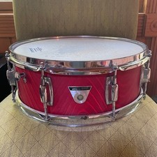 Vintage Ludwig Standard Snare Drum - Red Astro Wrap - 14" x 5"