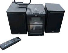 JVC UX-H35 Micro Component Stereo System CD Cassette AM/FM Radio with Speakers 