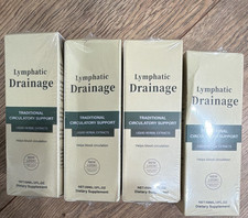 Lymphatic Drainage Liquid Herbal Supplement 2 fl oz 4 Boxes Circulatory Support