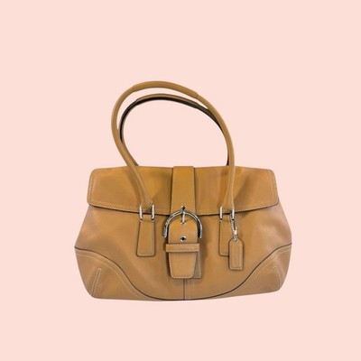 バッグ coach archive leather handbag soho y2k Coach Y2K Red Jacquard Soho Shoulder Bag with Leather Trim