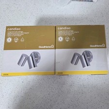 2 Candiac Stainless Steel Mains-powered LED  Double Wall light 380lm - Free Post