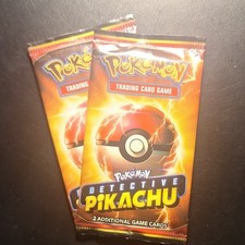 Pokémon Detective Pikachu Promo 2 Sealed Packs English TCG 2 Cards Each