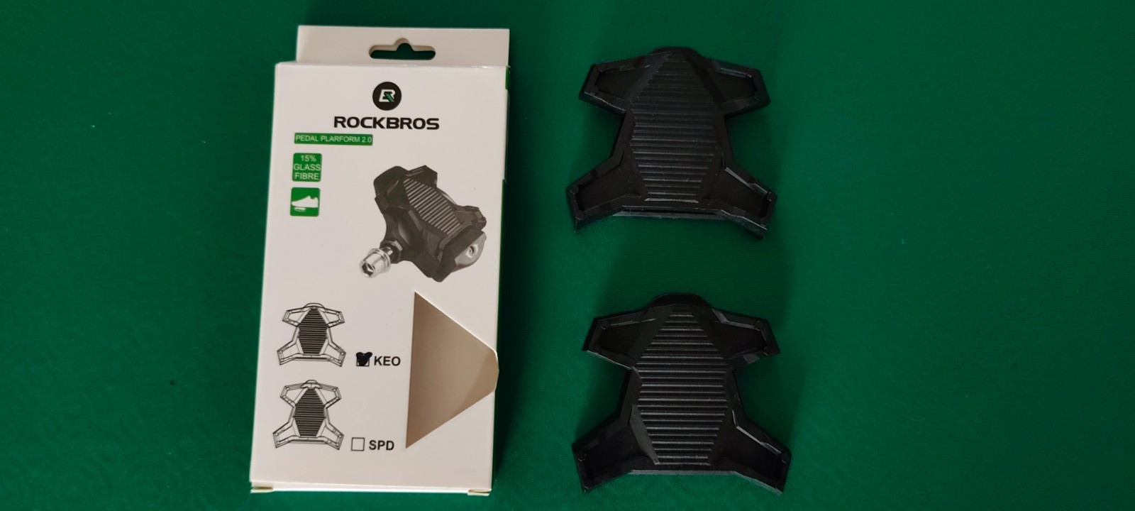 Adattatori Pedali Flat Rockbros PP20-KEO per Pedali Look Keo Bici da Corsa - NEW