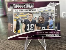 Ashton Jeanty & Jack Bech - 2025 Absolute INTRODUCTIONS Rookie Insert