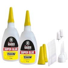 Der Kaiser Thin CA Super Glue 2x2oz Fast-Drying Industrial Adhesive for DIY
