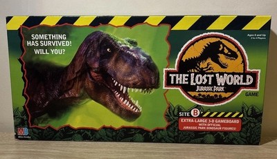 Vintage 1996 Jurassic Park The Lost World 3-D Site B Board Game CIB Complete