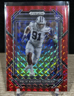 2023 Panini Prizm Draft Picks Red Finite /125 Felix Anudike-Uzomah #190 Chiefs
