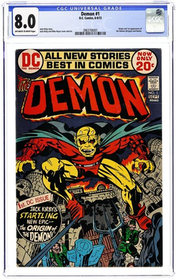 #ad Demon #1 CGC 8.0 1972 3963706001 1st app. Etrigan the Demon $250.00