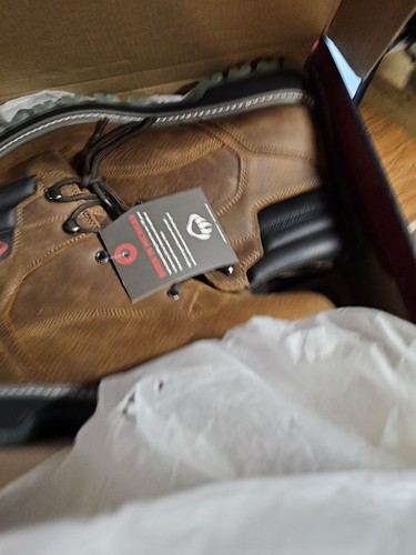 Wolverine - Men's Floorhand 6" Waterproof Steeltoe Work Boot, Sudan Brown 11.5EW - Picture 3 of 10