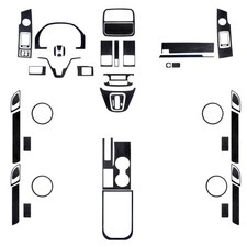 48pcs Full Kits Suede Trim For Honda Cr-v 2007-11 48pcs Full Kits Suede Trim For Honda Cr-v 2007-11