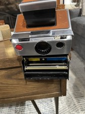 Vintage Polaroid SX-70 Land Camera Leather case, B  W  Film and Flash Bar