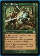 Steely Resolve Onslaught NM Green Rare MAGIC MTG CARD (ID# 504270) ABUGames