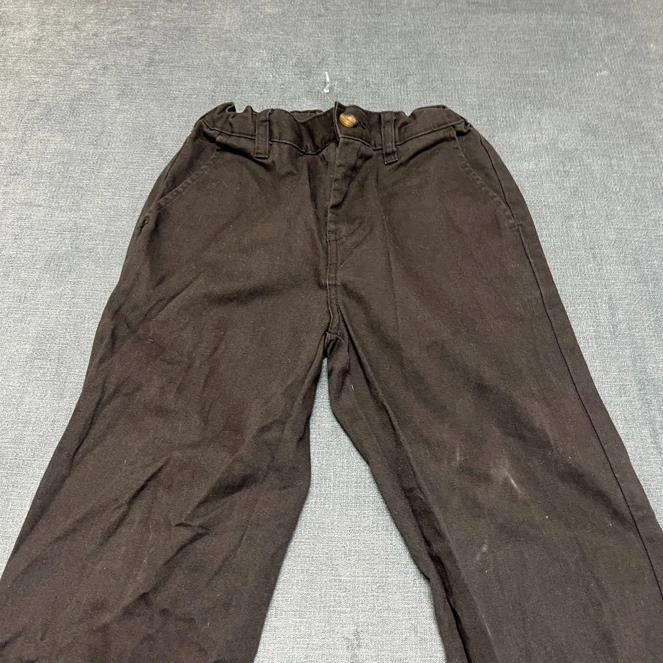 Pantalones Dickies Little Flex Cintura Niños 10 20/21 Negro Algodón Calce Ajustado Pierna Recta Foto 4 de 4