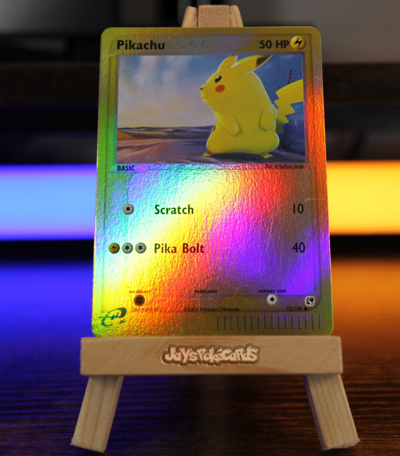 Pokemon TCG Pikachu 72/100 Sandstorm e-series Reverse Holo NM-